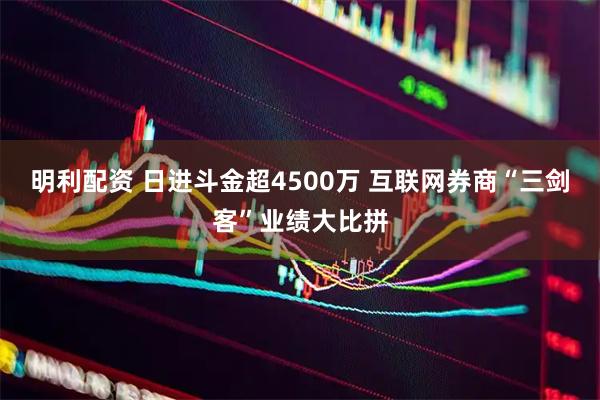 明利配资 日进斗金超4500万 互联网券商“三剑客”业绩大比拼